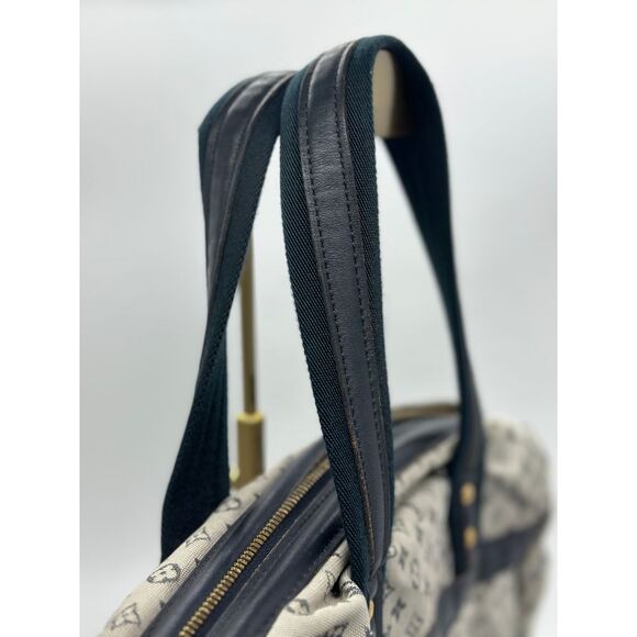 Louis Vuitton Navy Monogram Mini Lin Josephine GM Satchel - Picture 11 of 15